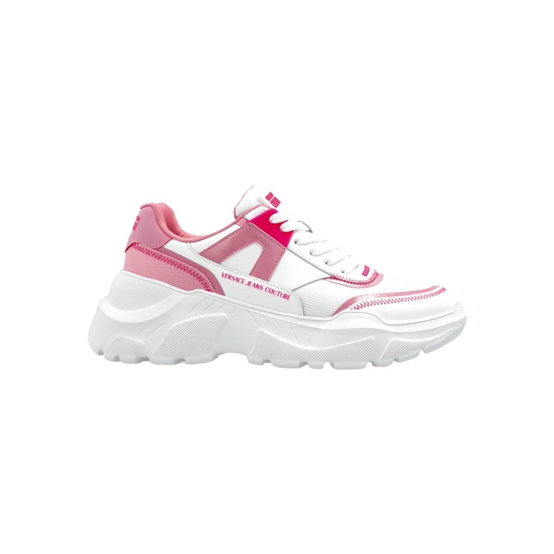 CHUNKY LOGO SNEAKERS PINK/WHITE