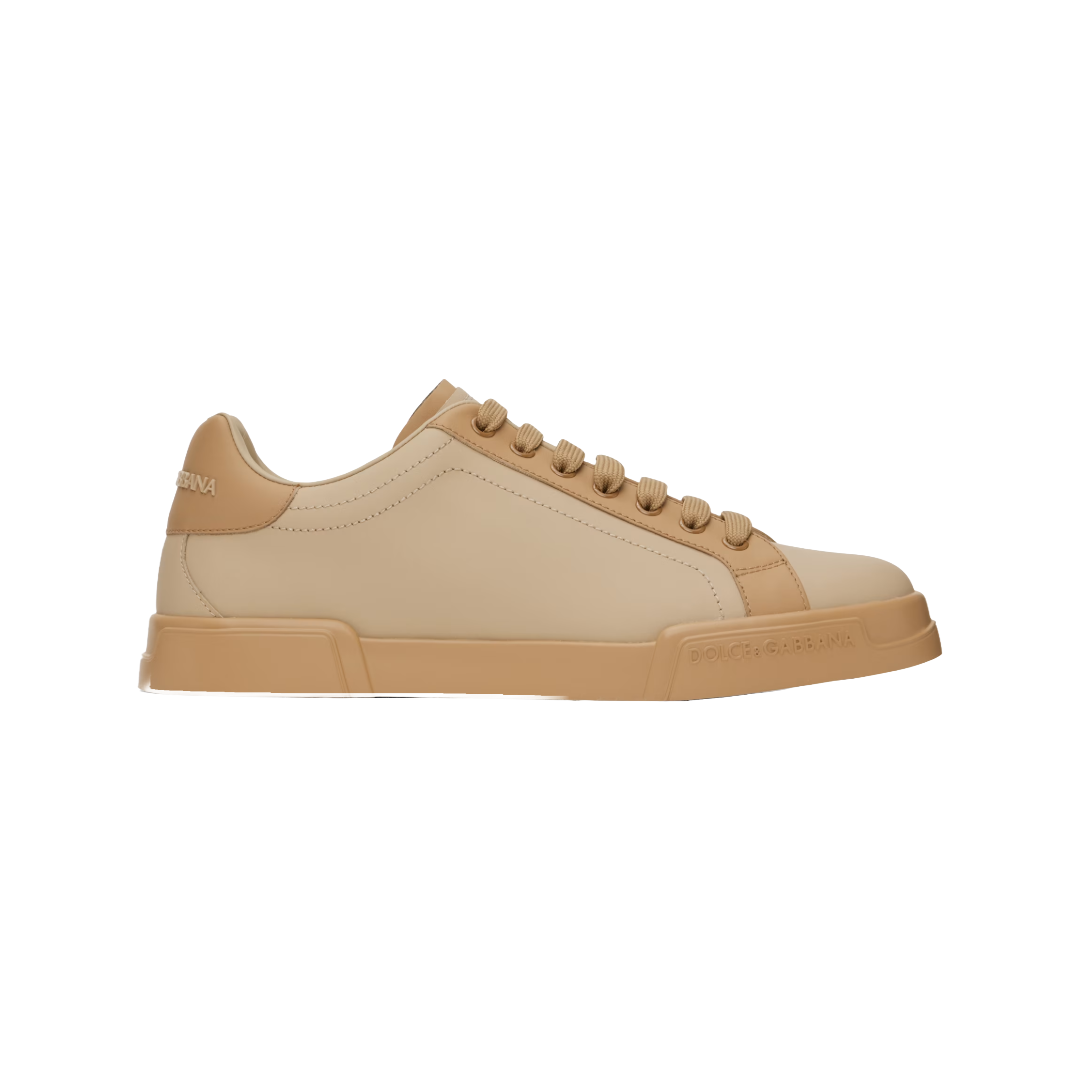 BROWN CALFSKIN NAPPA PORTOFINO SNEAKERS