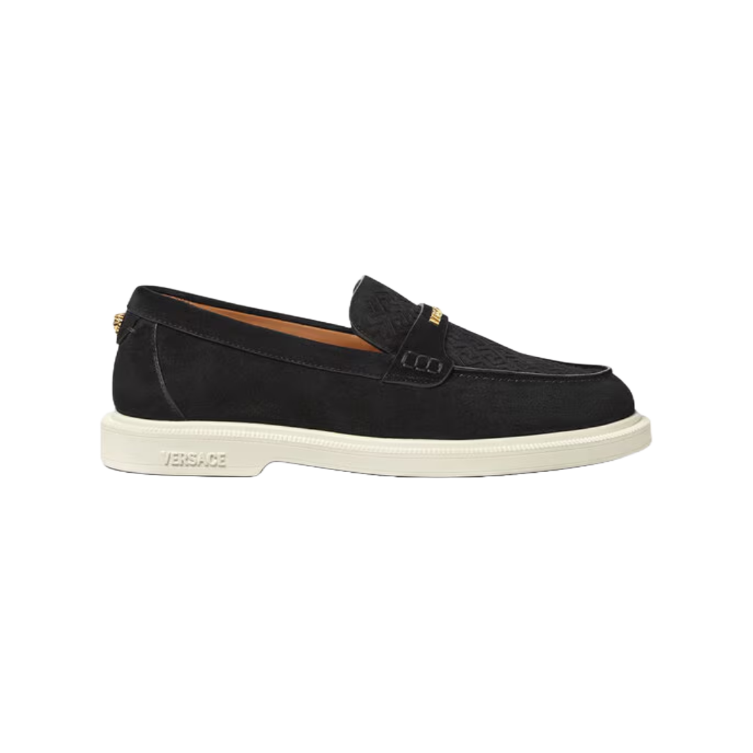 GIULIANO SUEDE LOAFERS BLACK