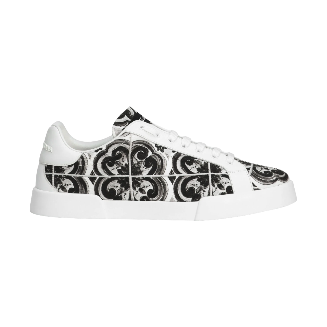 MAJOLICA PRINT PORTOFINO LIGHT STROBEL SNEAKER BLACK/WHITE