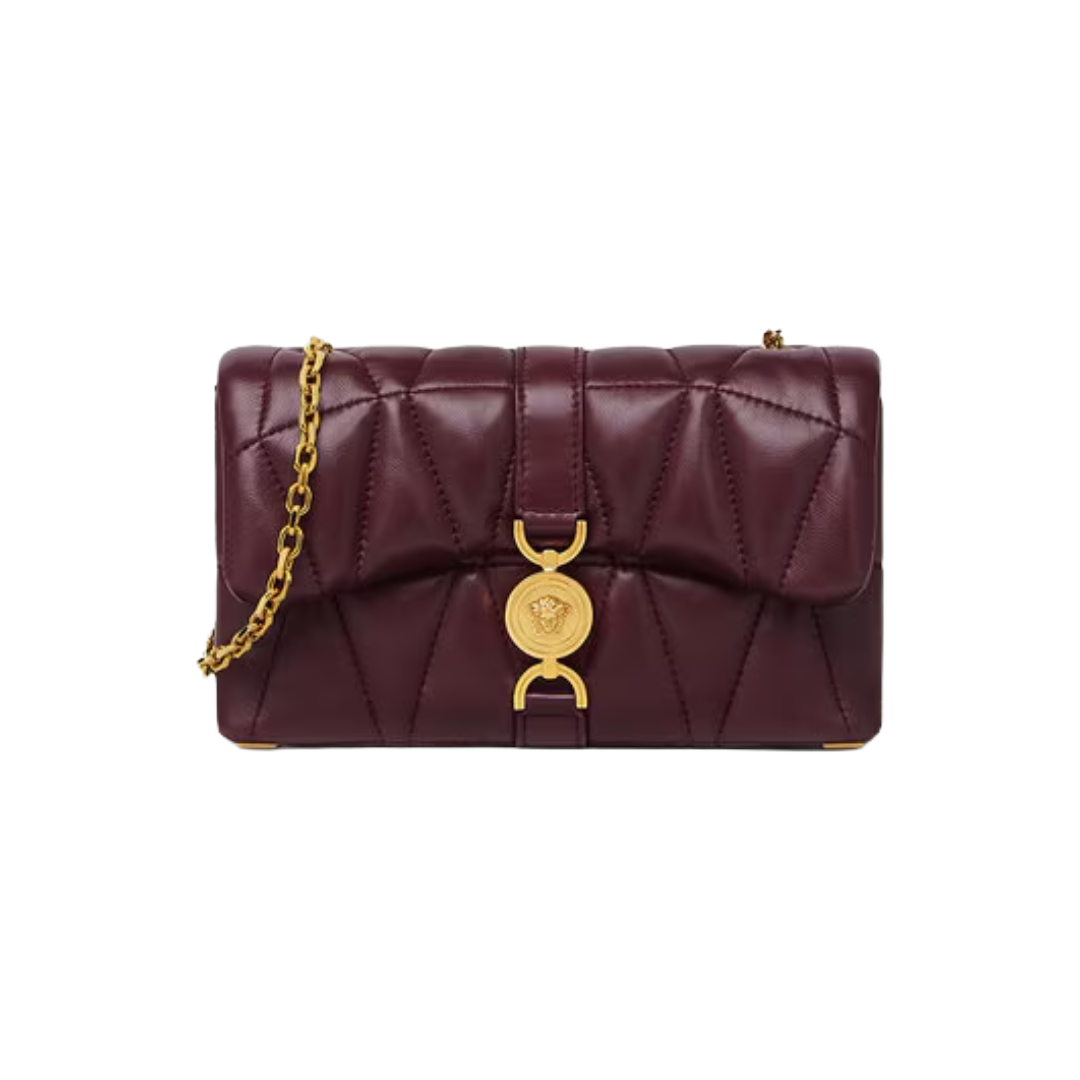BURGUNDY KLEO QUILTED MINI BAG