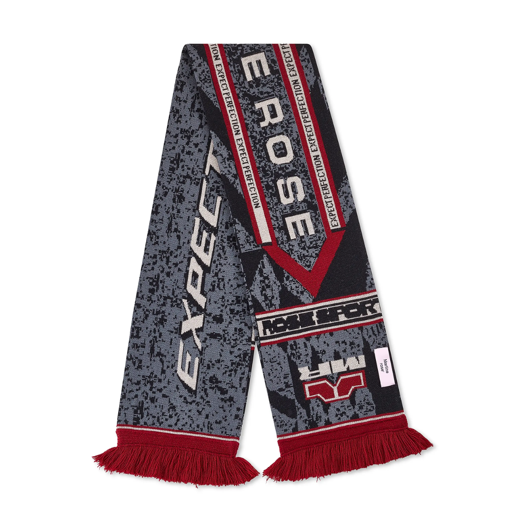 REVERSIBLE SCARF GREY-RED-UNI