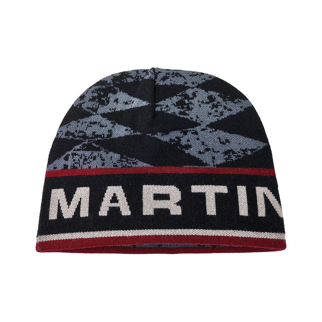 REVERSIBLE BEANIE GRAY/RED